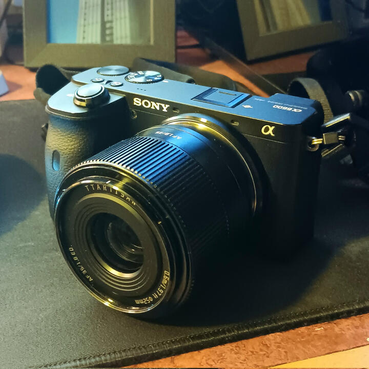 sony a6600 with f1.8 35mm lens